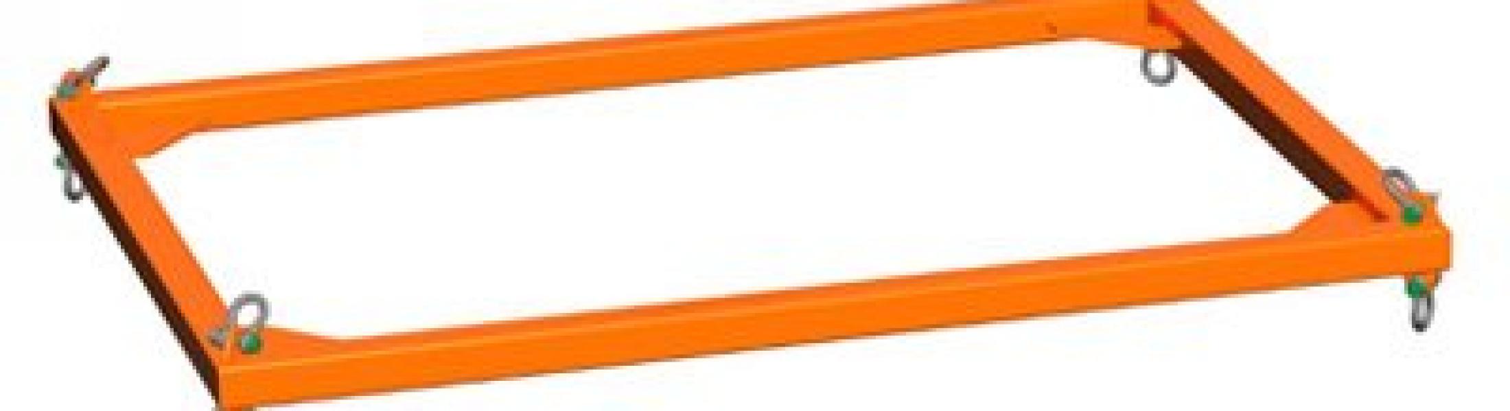 fixedlengthspreaderframe Britlift Lifting beams, spreader beams